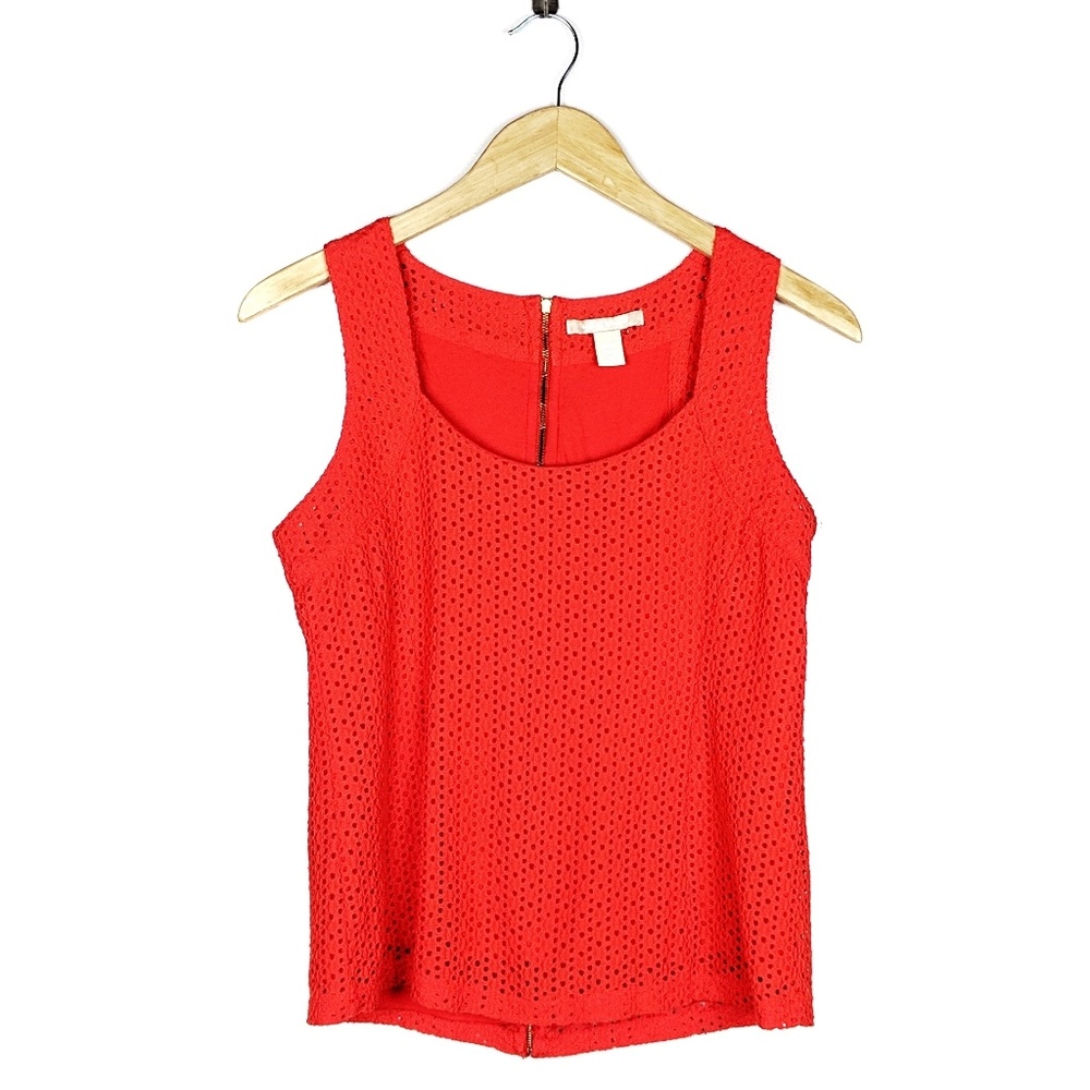 Banana Republic Coral Crochet lined Top Sz:4